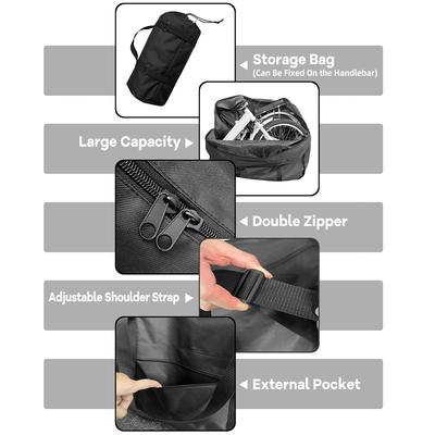 Folding Bike Travel Bag Bicycle Portable Transport Carrying Case for 21-26 Inch Folding Bike