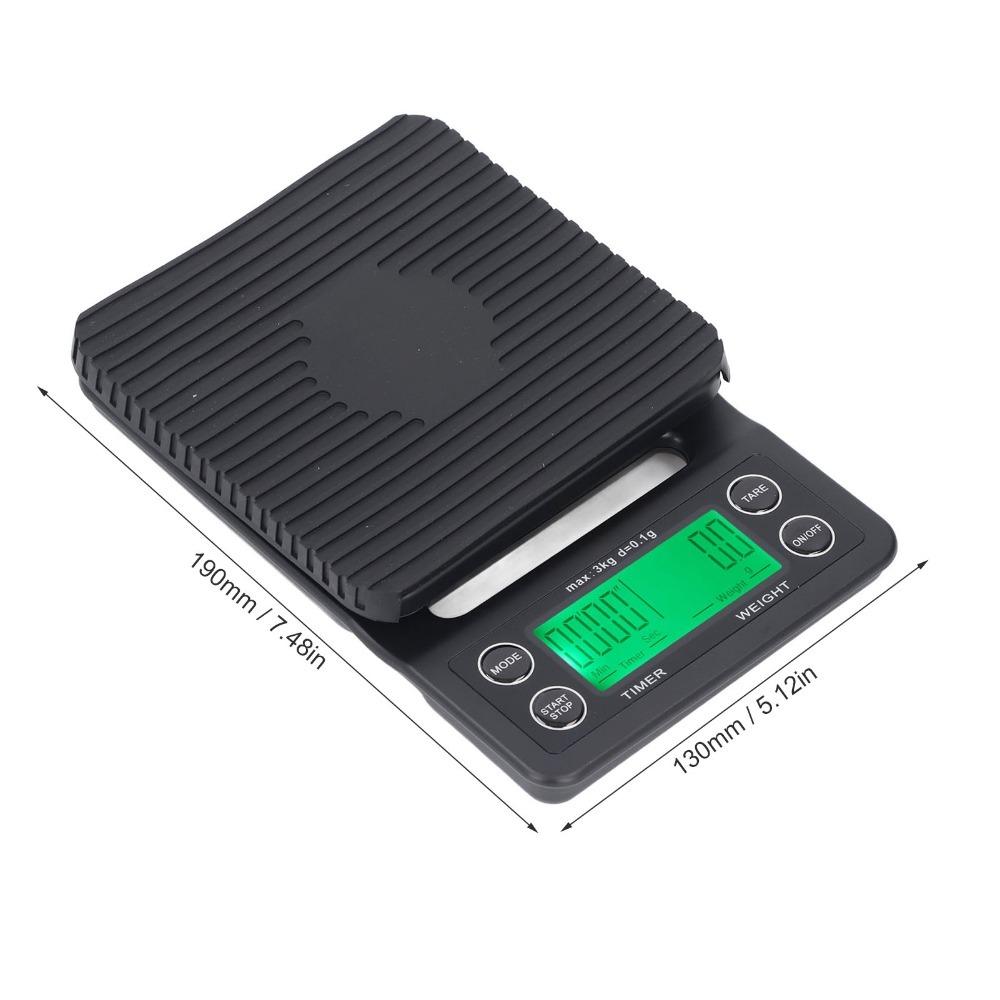 0.1g Accuracy Coffee Scale Timer Built-in Timer Digital Coffee Scale  Coffee Making