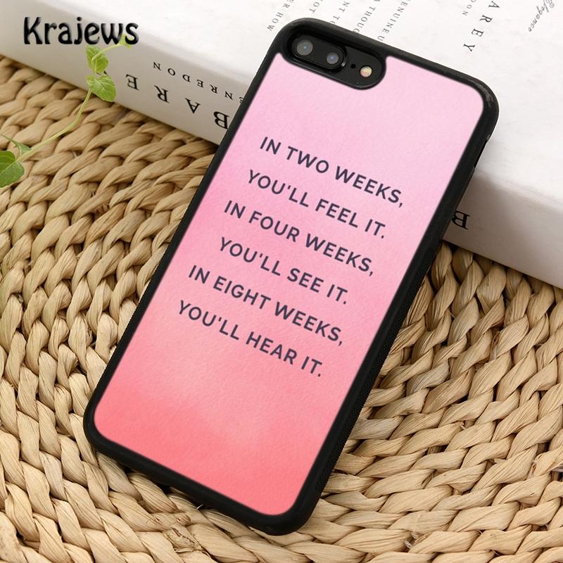Krajews Pink Workout Motivation fitness Gym Phone Case For iPhone 17 Air 16 15 14 plus 11 12 13 pro max Plus coque Fundas