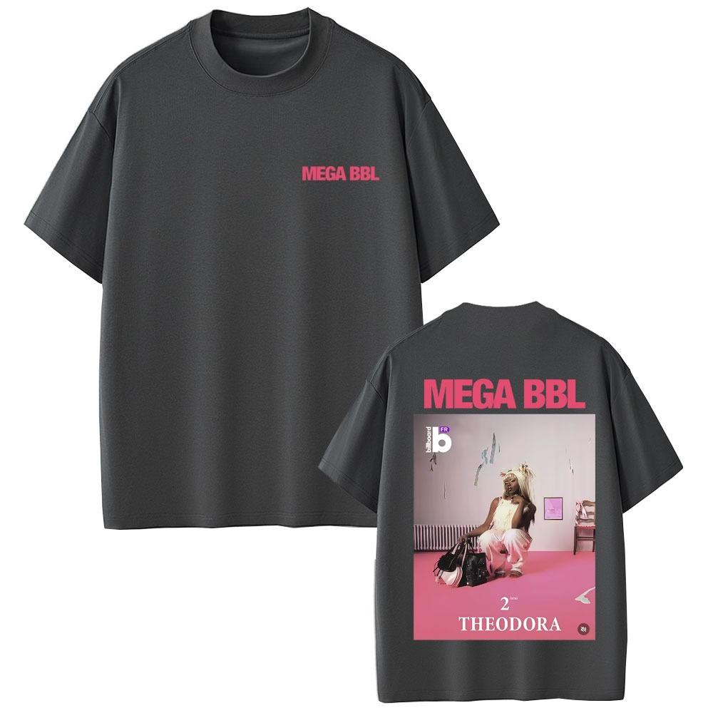 Rapper Theodora Mega Bbl Album Graphic Tshirt Men Women Hip Hop Fashion Pop Music T Shirt Unisex Casual Vintage Pire Cotton Top