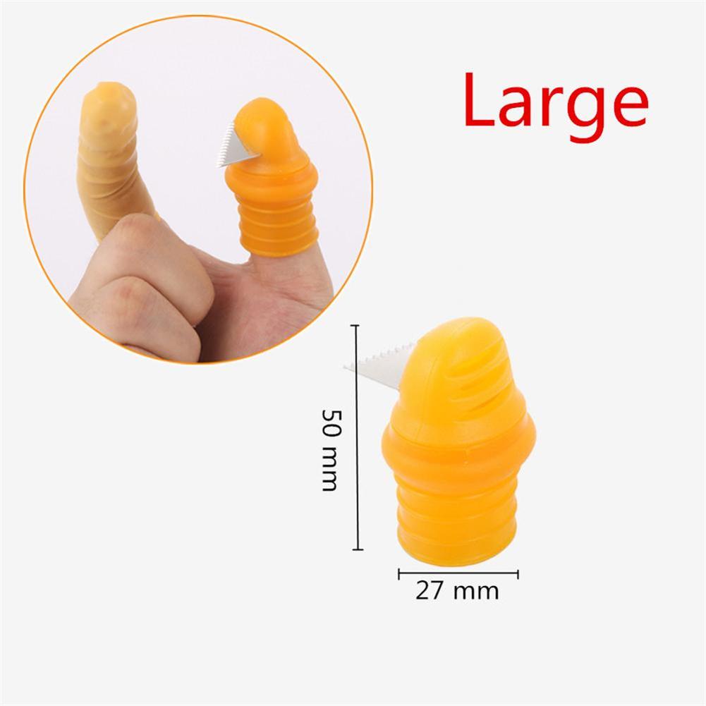 Silicone Thumb Knife Finger Protector Metal Fingernail Gears Cutting  Plant Vegetable Flower Garden Blade Scissors Kits 1/10Pcs