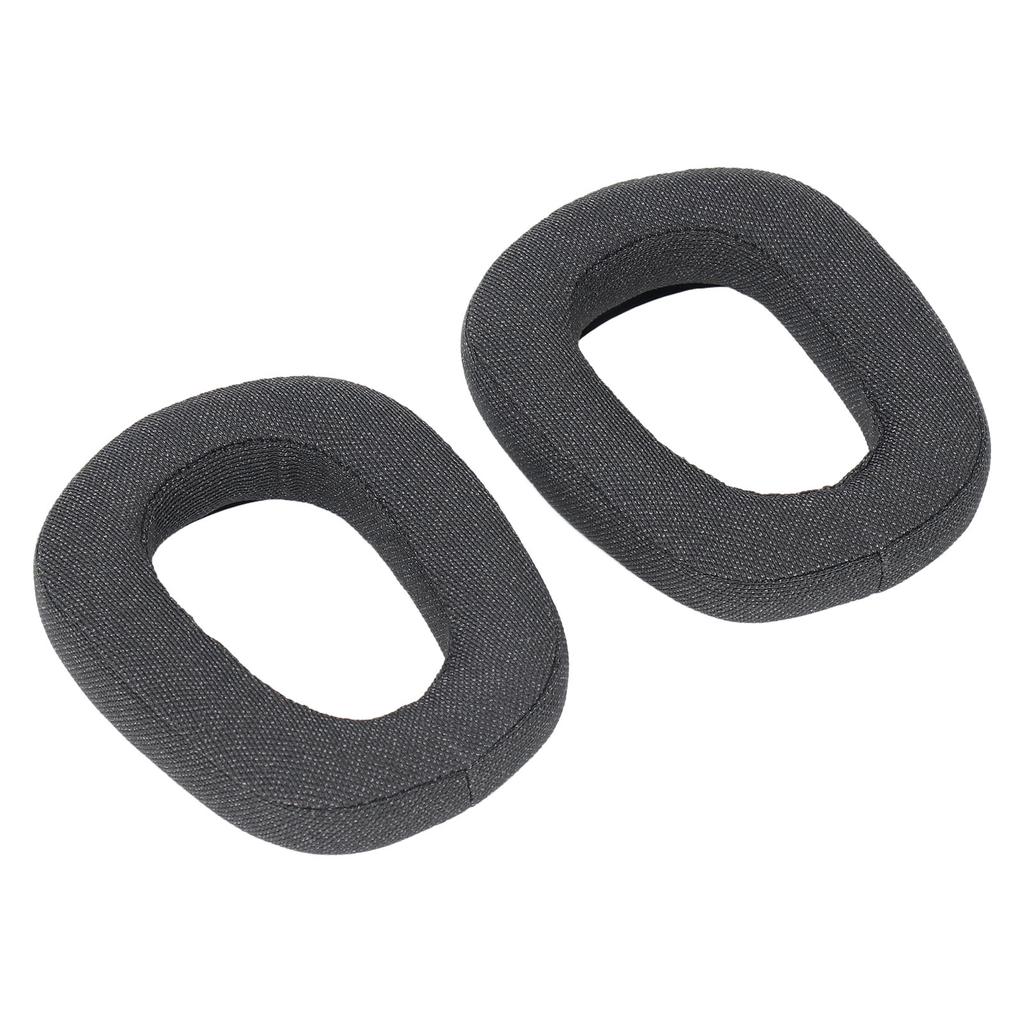 2pcs Replacement Ear Pads Professional Noise Insulation Breathable Cotton Linen Fabric Memory Foam Soft Comfortable Ear