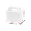 12PCS White Brown Cardboard Gift Box DIY Candy Container Paper Folding Goodie Boxes For Weddings Craft Lovers Birthday