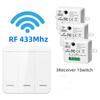 Tuya Smart Home WIFI Relay Module Switch Mini Light RF433MHz Wall Panel Switch Wireless Voice Control Timer Google Home Alexa