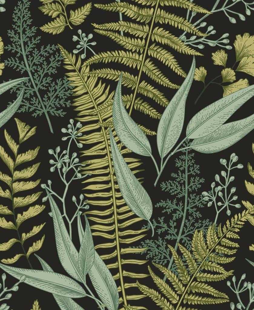 Grünes Blatt Tapete Blätter Abziehen und Aufkleben Tapete Selbstklebende Entfernbare Kontaktfolie für Wandverkleidung Wandbild