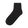 HISS3E220.BK_Black Puppy Embroidery Cotton Ankle Socks 3-Piece Set