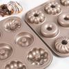 6/12 Cavity Cake Baking Tray Non-Stick Donut Muffin Pan Muffin Cakes Mold  Fondant Cake