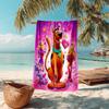 Halloween fantasy comedy adventure cartoon movie Scooby-Doo towel outdoor camping vacation swimming beach towel outdoor absorbent bath towel Y13