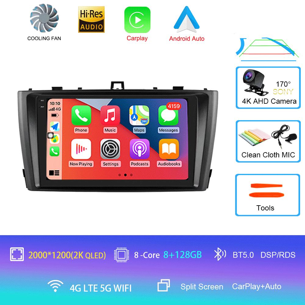 Android 14 Car Radio For Toyota Avensis 2008-2015 Multimedia Video Player Stereo GPS Navigation 5G WIFI DSP Carplay Android Auto
