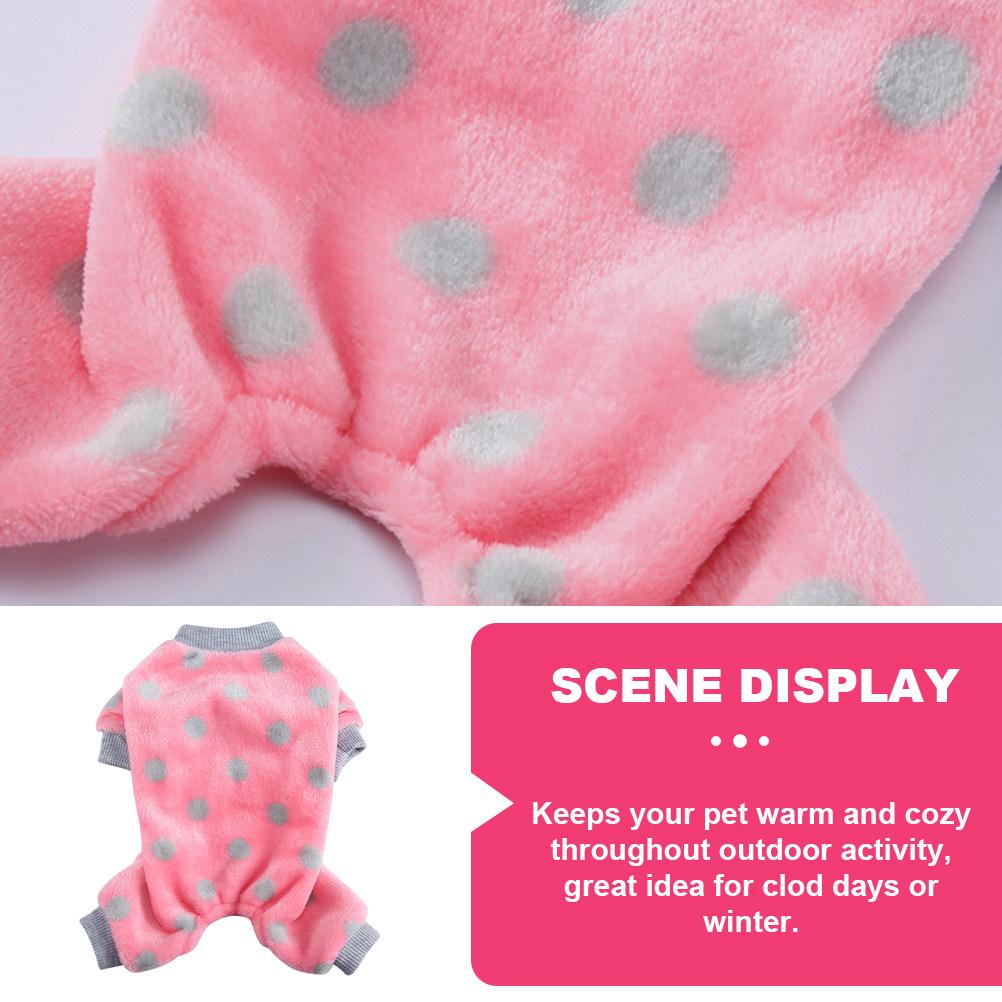 Winter Dog Clothes Warm Pet Pajama Soft Skin-Friendly Sweater for Indoor Outdoor Stylish Cozy Puppy Outfit Cold-Proof