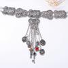 Bohemian Personality Retro Trend Alloy Antique Silver Old Lanyard Geometric Fringe Women's Necklace