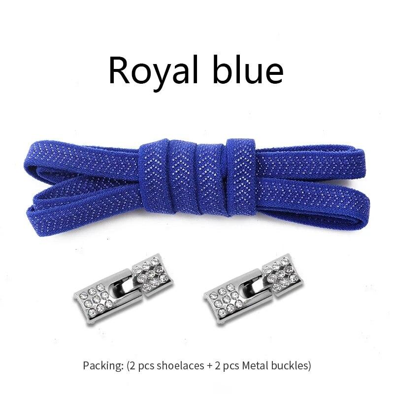 Elastic Laces Sneakers Diamond Cross Locks Shoelaces Without Ties Kids Adult 8MM Width No Tie Shoe Laces Rubber Bands Shoelace