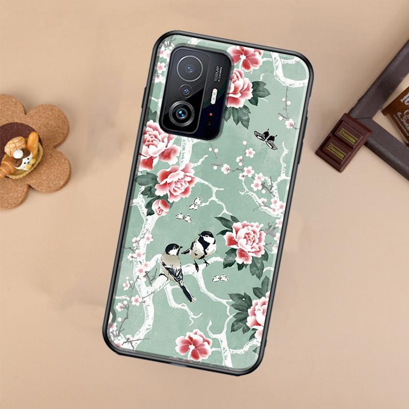 Garden Birds For POCO X5 X4 X3 F5 Pro M4 M5s F3 F4 GT C40 Phone Case For Xiaomi 12T 11T 13 Pro 12 Lite