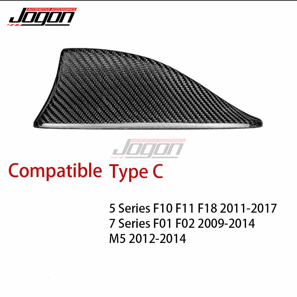 

JOGON Carbon Fiber Exterior Car Roof Shark Fin Antenna Cover Trim For BMW F20 F30 F10 F01 G20 G11 X1 F48 X5 F15 Antenna Shell Type C