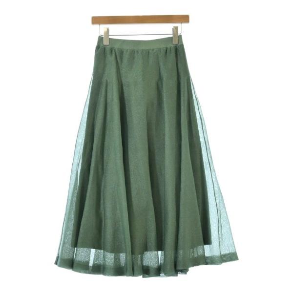 LILY BROWN Lily Brown Long Maxi Length Skirt Women s F Green (Lame) [Used] [Secondhand Clothes]