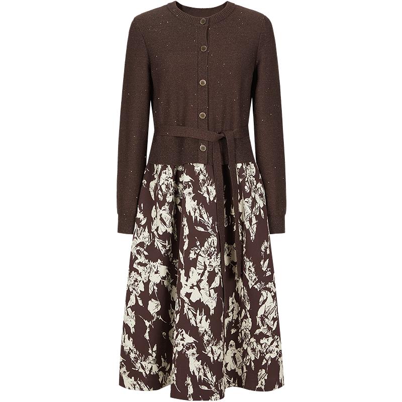 

JZ ANNAKOO Amber Flow Retro X-Line Knit Dress M