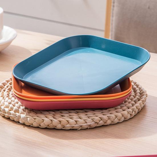 4 Stück Lebensmittelteller mit rundem Rand, stapelbar, kompakt, für Babynahrung, für Zuhause