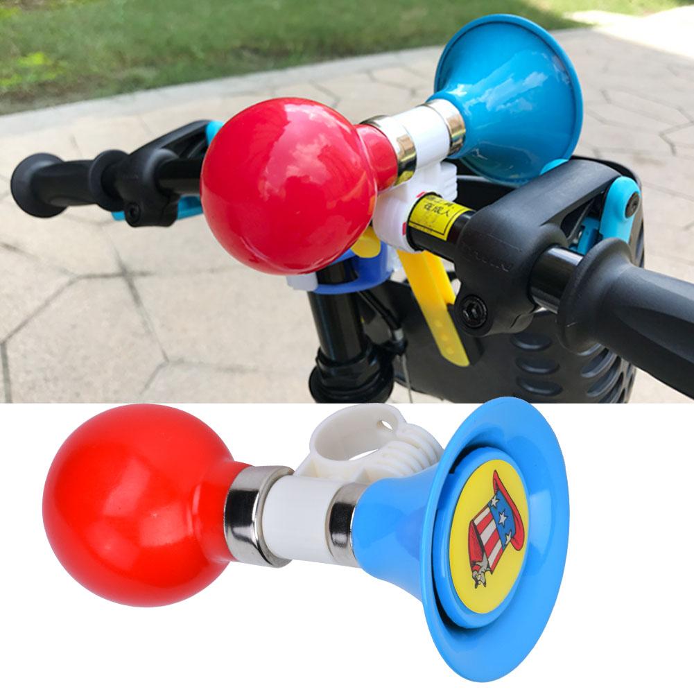 Metal Rubber Loud Children Bicycle Kids Bike Horn Warning Bell for Boys Girls Accessory (Blue)
