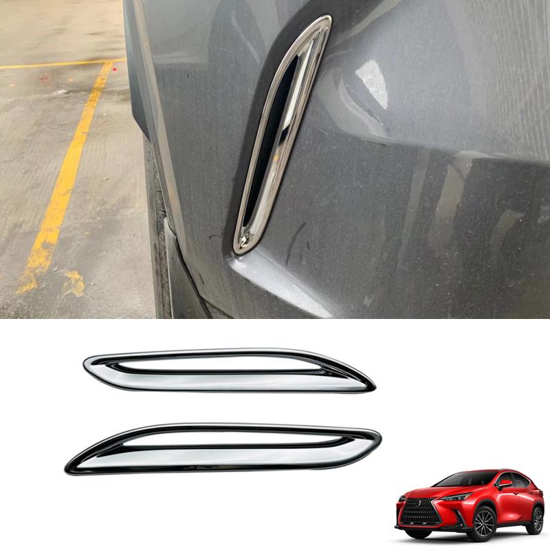 Rear Bumper Air Outlet Vent Cover Trim ABS Chrome For Lexus NX