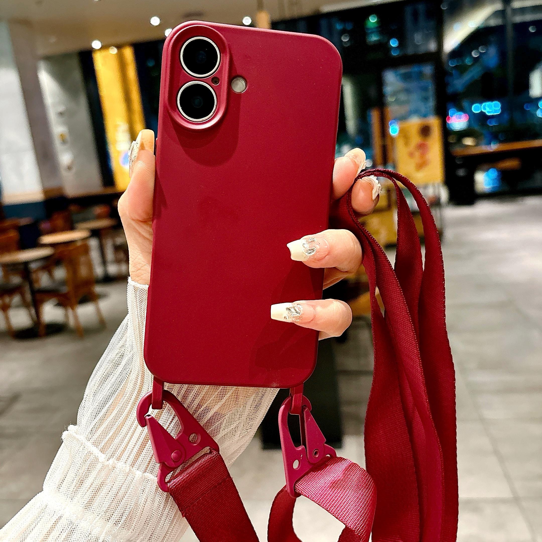 

Роскошный черный матовый мягкий силиконовый чехол для iPhone 16 15 14 13 12 11 Pro Max 7 8 SE Ультратонкий простой чехол для Samsung A15 A25 A35 A55 S24 Ultra Samsung A52 вино красного