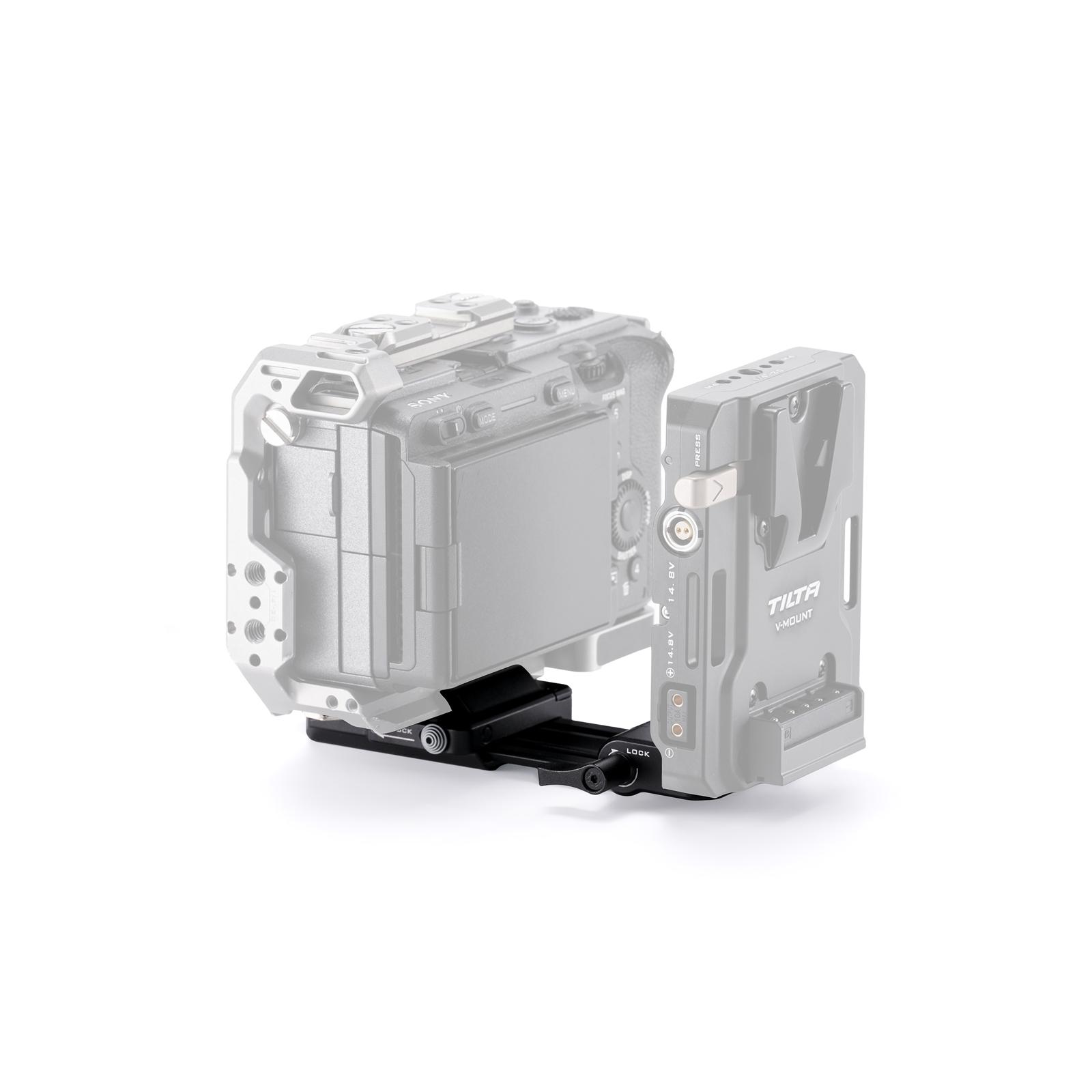 TILTA Mini PD V Mount Battery Plate Black TA-BTP4-V-B with USB-C P-Tap and 2-Pin Lemo TA-BTP4-AR-B