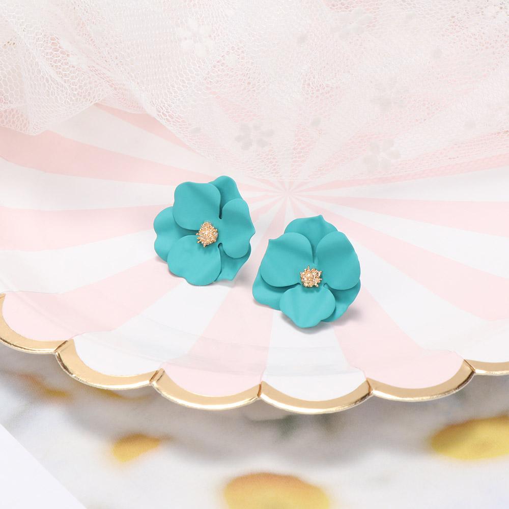 Lovely Simple Floral Girls Women Cute Earrings Ear Studs Fashion Accessories Jewelry