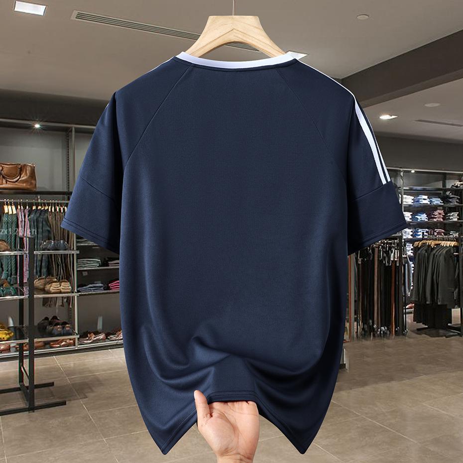 Pánská trička nadměrné velikosti 13XL Letní trička s krátkým rukávem a kulatým výstřihem Ležérní volná trička Pánské tričko velké velikosti