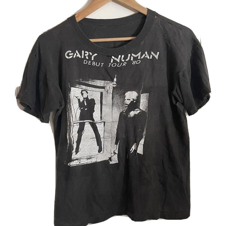 Vintage Gary Numan Tubeway Army T Shirt Black Size S-4XL Unisex T-Shirt XXL