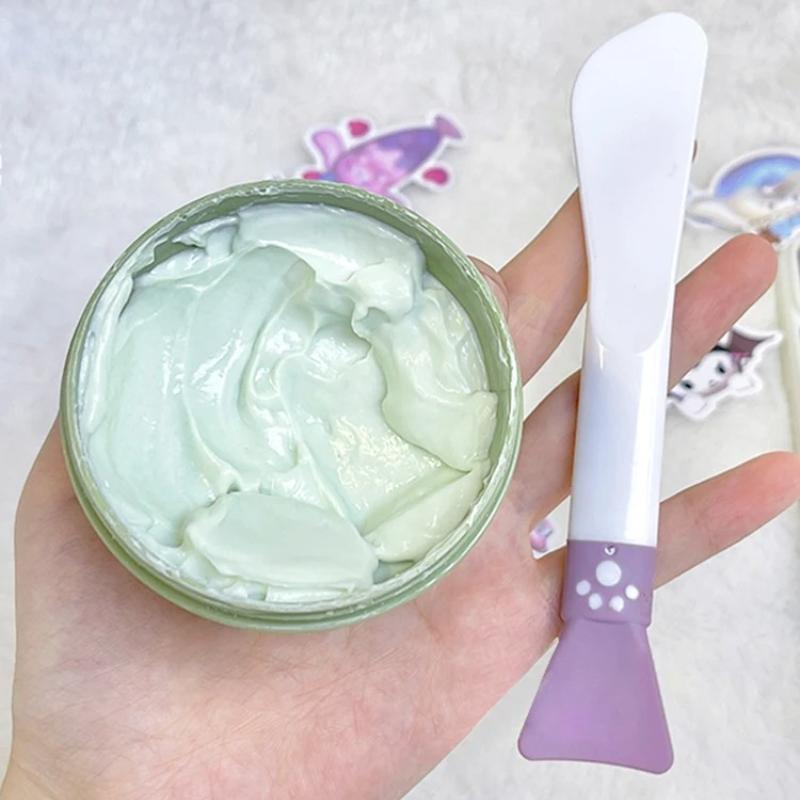 2pcs Cute Claw Silicone facial mask Brush Double end Scraper facial mask Brush Smear Mud Mask Special Facial Beauty Tools