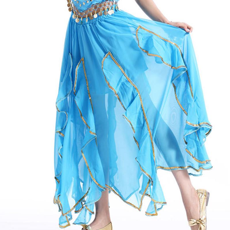 Kostiumy do tańca dla kobiet Urocza indyjska spódnica do tańca brzucha Bollywood