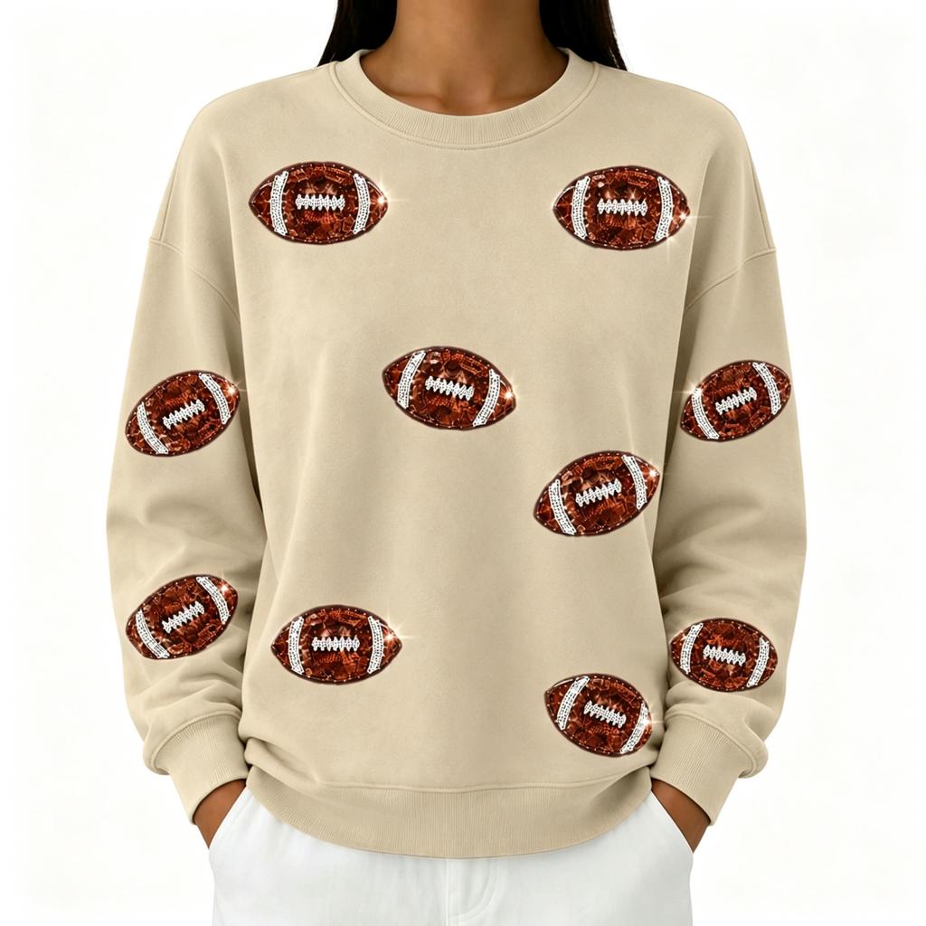Unisex Fashion Print Crewneck Long Sleeve Sweatshirt Top for Casual Everyday Wear