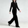Han Meng Xuan 100% Mulberry Silk Velvet Wide-Leg Pants