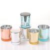 Colorful Electroplated Glossy Large Cup Indoor Living Room Decoration Holder Glass Handicrafts