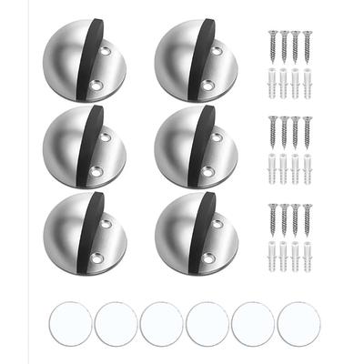 Kuppel-Türstopper, schalldämpfender 304 Edelstahl-Bodentür-Stoßfänger, stanzfrei, kollisionssicher