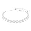 Ariana Grande Exquisite Flower Design Crystal Necklace Unisex Necklace Silver 5751250