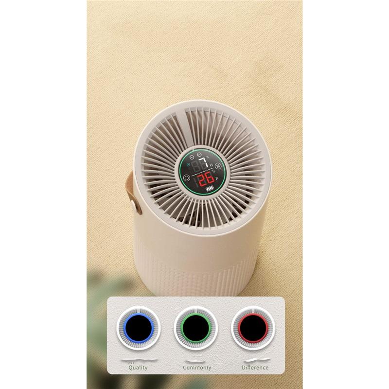 Negative Ion Air Purifier Indoor Formaldehyde Removal Household Smart Desktop Air Purifier