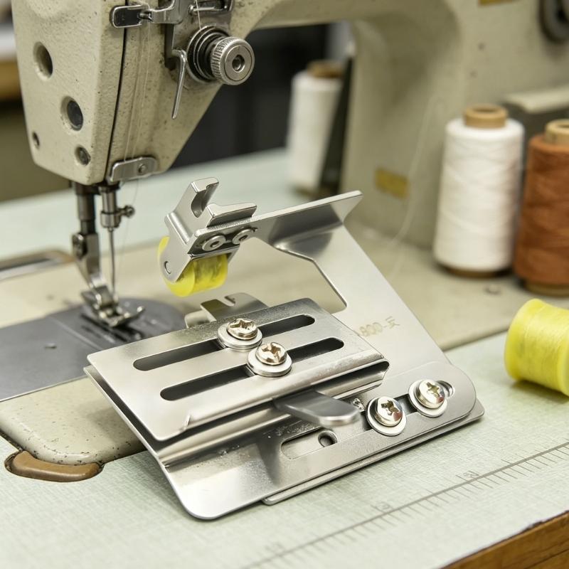 Steel Pleating Tool For Efficient Fabric Gathering On Home Sewing Machines