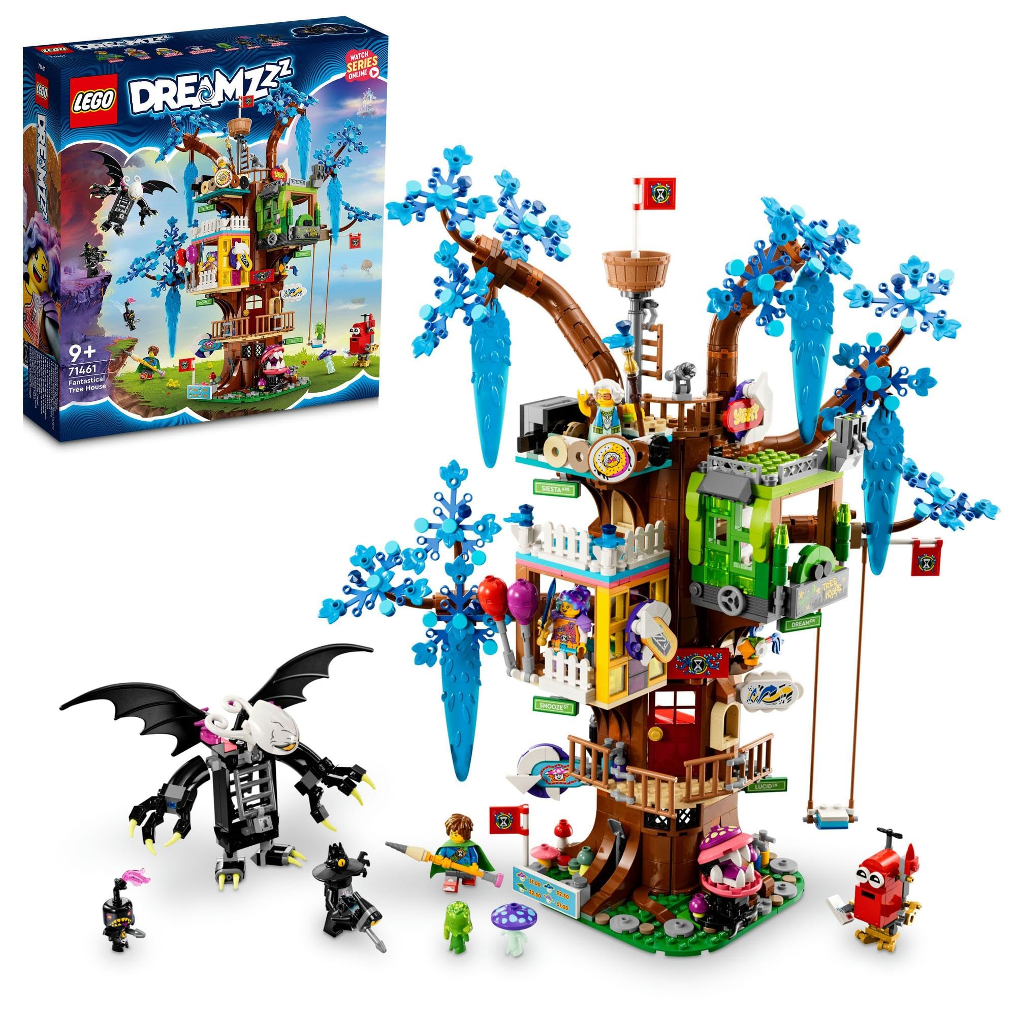 

LEGO Dreams Домик на дереве мечты 71461, игрушка из строительных кубиков и подарок для мальчиков и девочек от 9 лет и старше. Фэнтези приключение.