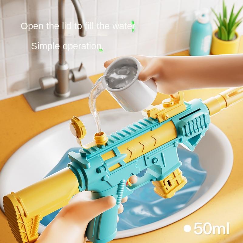 Summer Water Gun M416 non Electric Pistol High-pressure Full Automatic Shooting Beach Plaything Ideal For kid Children Boys Girls