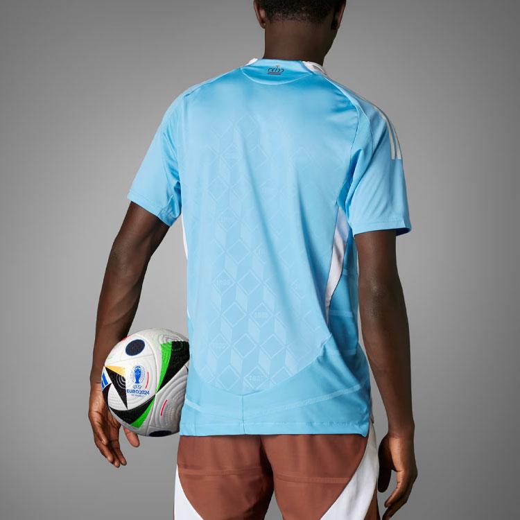 Adidas Belgium 2024 Away Authentic Jersey Men Jersey Blue IQ0776