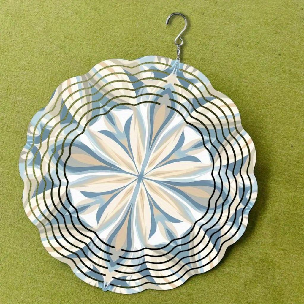 Clopoțel de vânt artizanal de 10 inch în stil Pomishian – Cârlig rotativ elegant la 360°, Decor artistic pentru grădină și gazon, Cadou perfect de primăvară-vară pentru