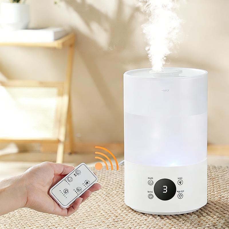 4L Large Capacity Air Humidifier with Remote Control Timer Plant Mist Aroma Diffuser for Home Office - Humidifier