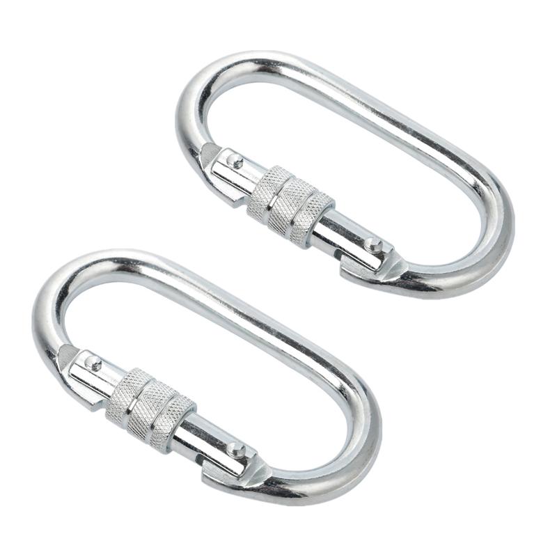 

2 шт. 2200 кг О-образный карабин для гамака для йоги, крючок для уличного путешествия, безопасный замок для багажа