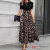 Women's Floral Print High Waist Fashion Elegant Temperament Dress