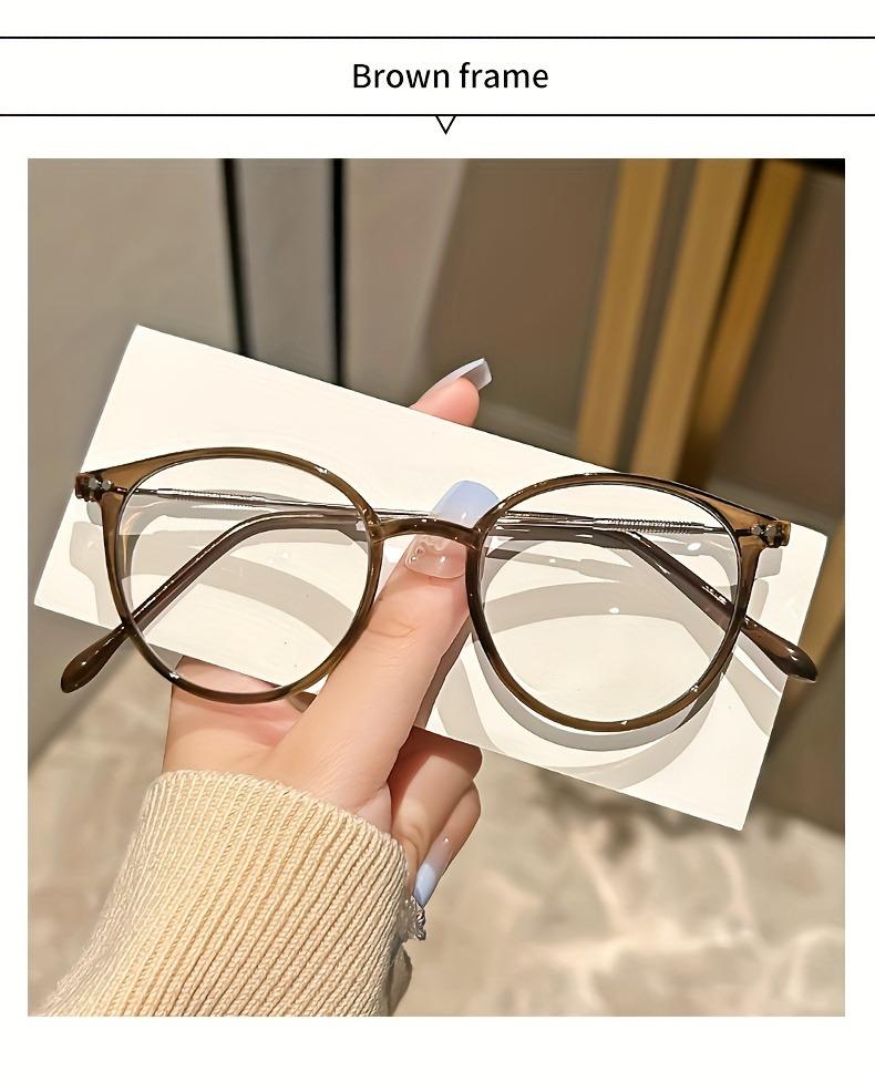 

Очки с защитой от синего света, ретро-овальная оправа, прозрачные линзы, компьютерные очки для женщин и мужчин