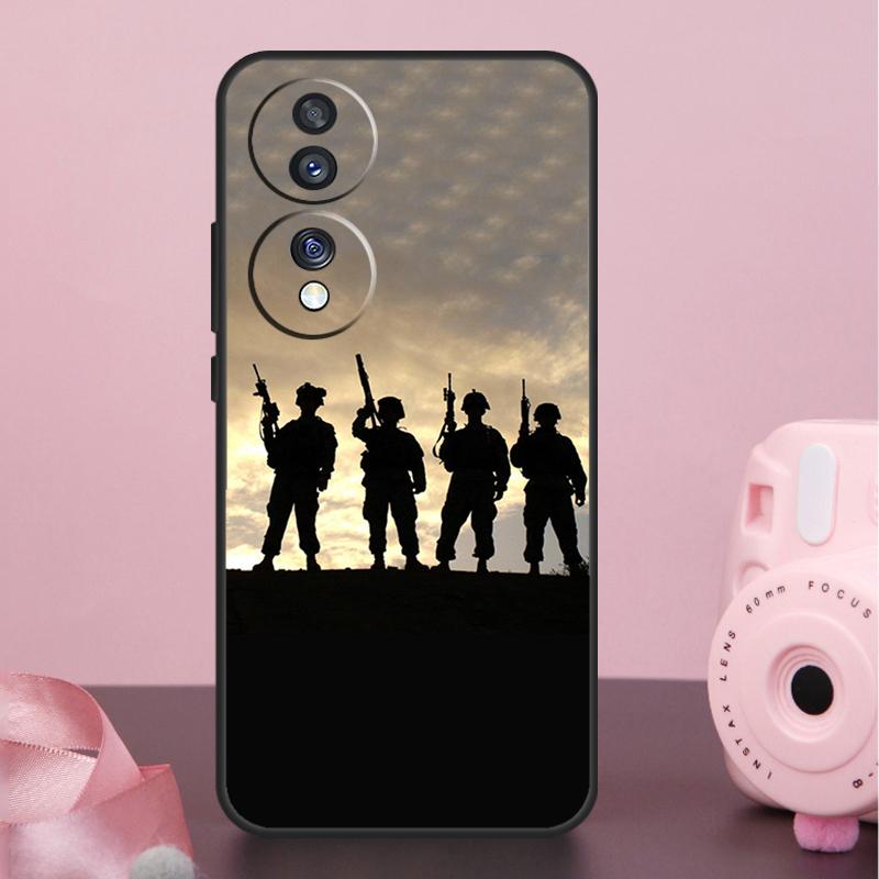 Camo Military Army Case For Honor Magic 7 Pro 5 6 8 Pro X9a X9b X9c X9d X8a X8b X8c 50 70 90 200 400 Lite Cover