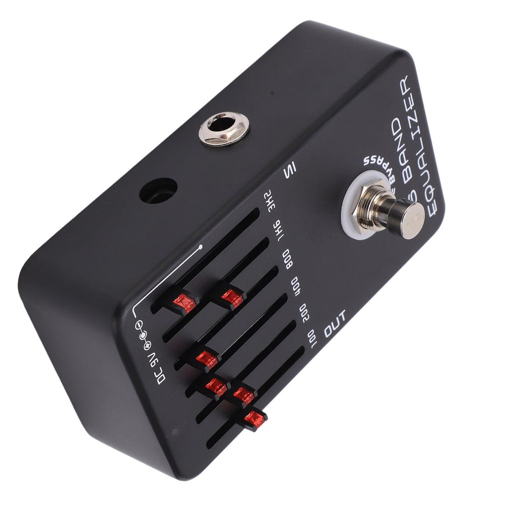6 Band Equalizer Electric Guitar Metal Effect Pedal with True Bypass LED Flash DC 9V 15mA
