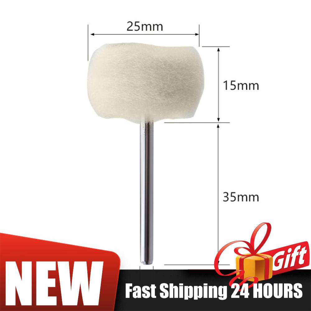 1-20PCS 3mm Shank Wool Polishing Abrasive Brush Grinding Buffing Wheel Hand Tools Mini Brush Polishing Kit 3mm Polishing Wheel
