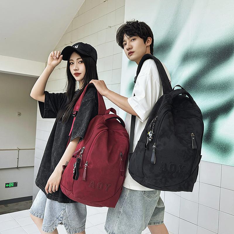 School bag high value dark lines gradual change color junior high school students lightweight versatile leisure outdoor