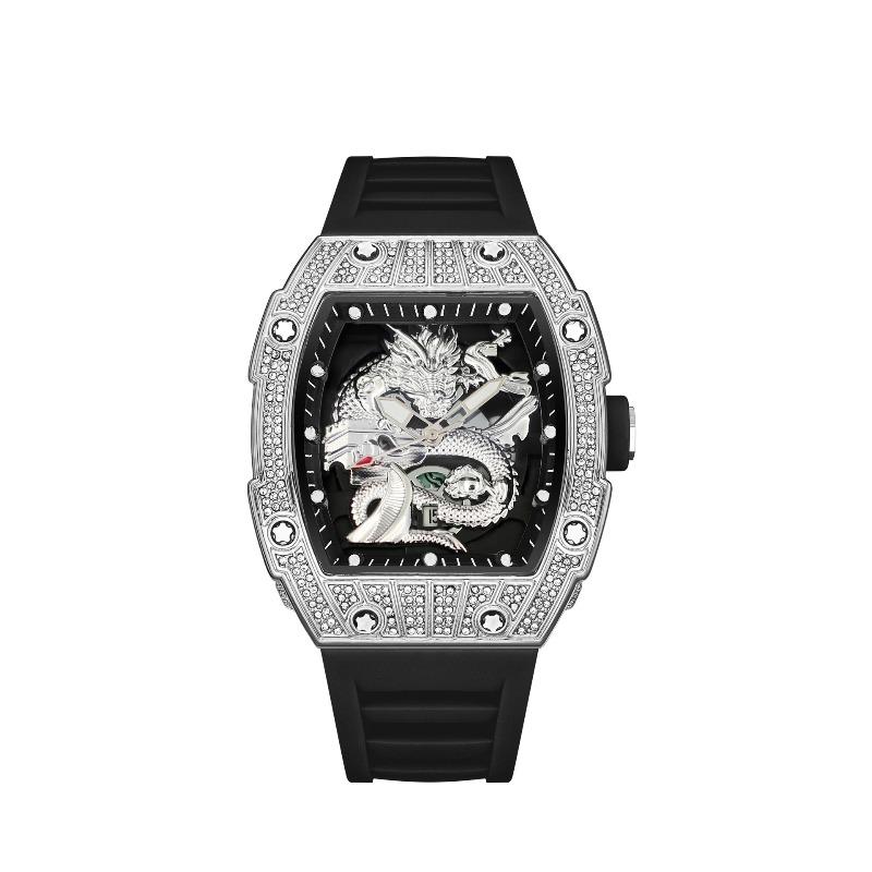 Dial Men's Watch Richard Series National Tide Wind Great Wall Dragon Luminous Calendar Student Watch Quartz Men's